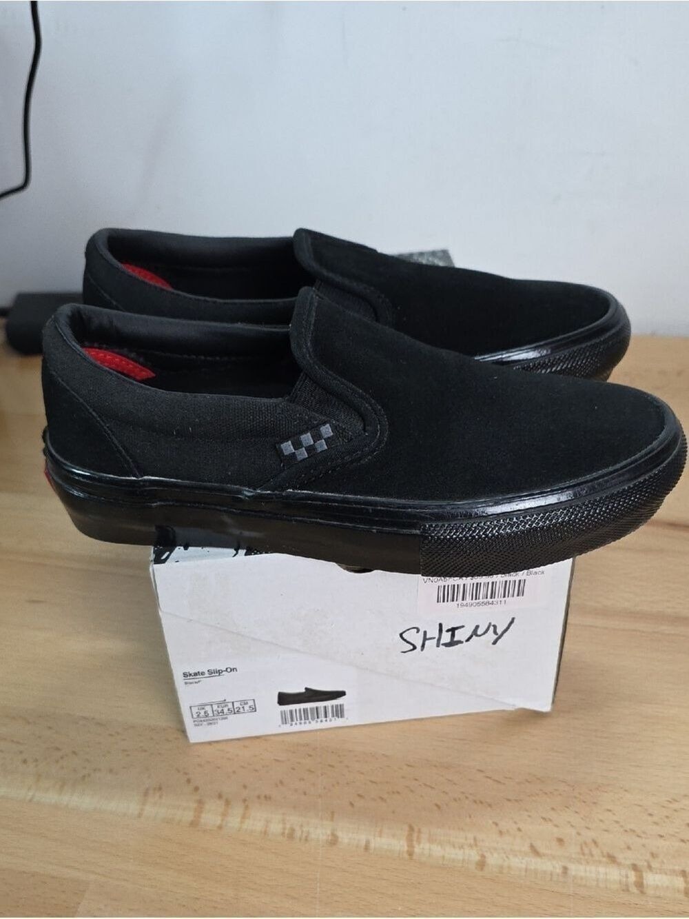 Vans Black Slip-On Skate Shoes 3.5 Men